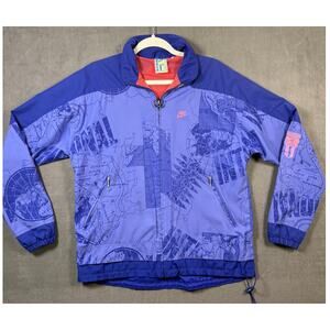 Nike International Windbreaker Jacket Size Small Purple RN 56323 SID Vintage